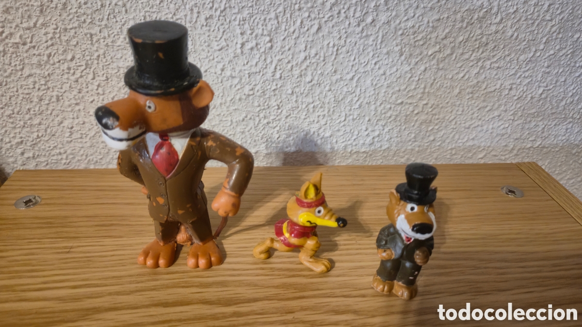 Figuras de goma y PVC: Lote de 3 figuras de pvc de Willy Fog. A&ntilde;os 80