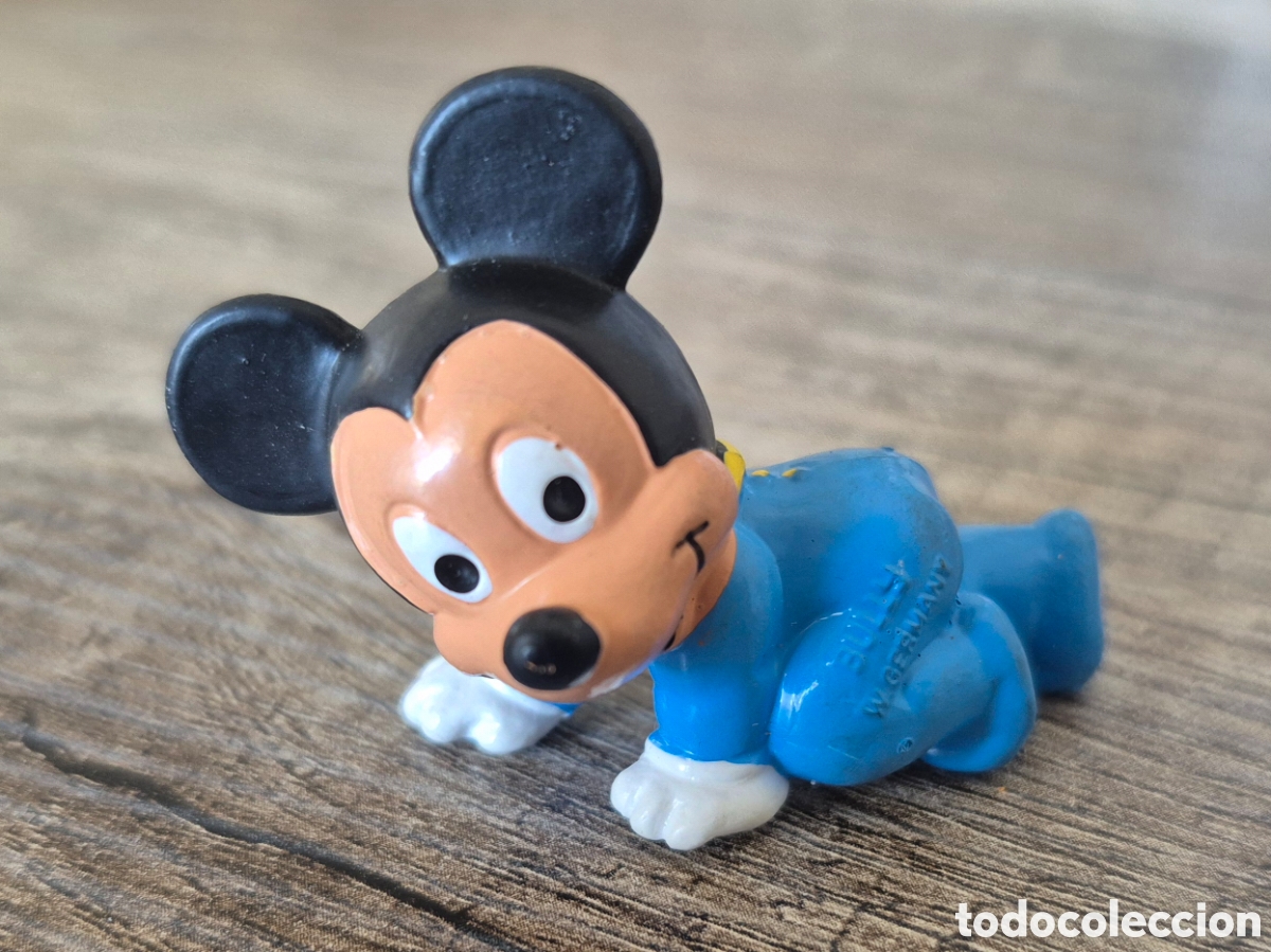Figure di Gomma e PVC: BULLYLAND WALT DISNEY 1985- BEB&Eacute; MICKEY MOUSE, NUEVO