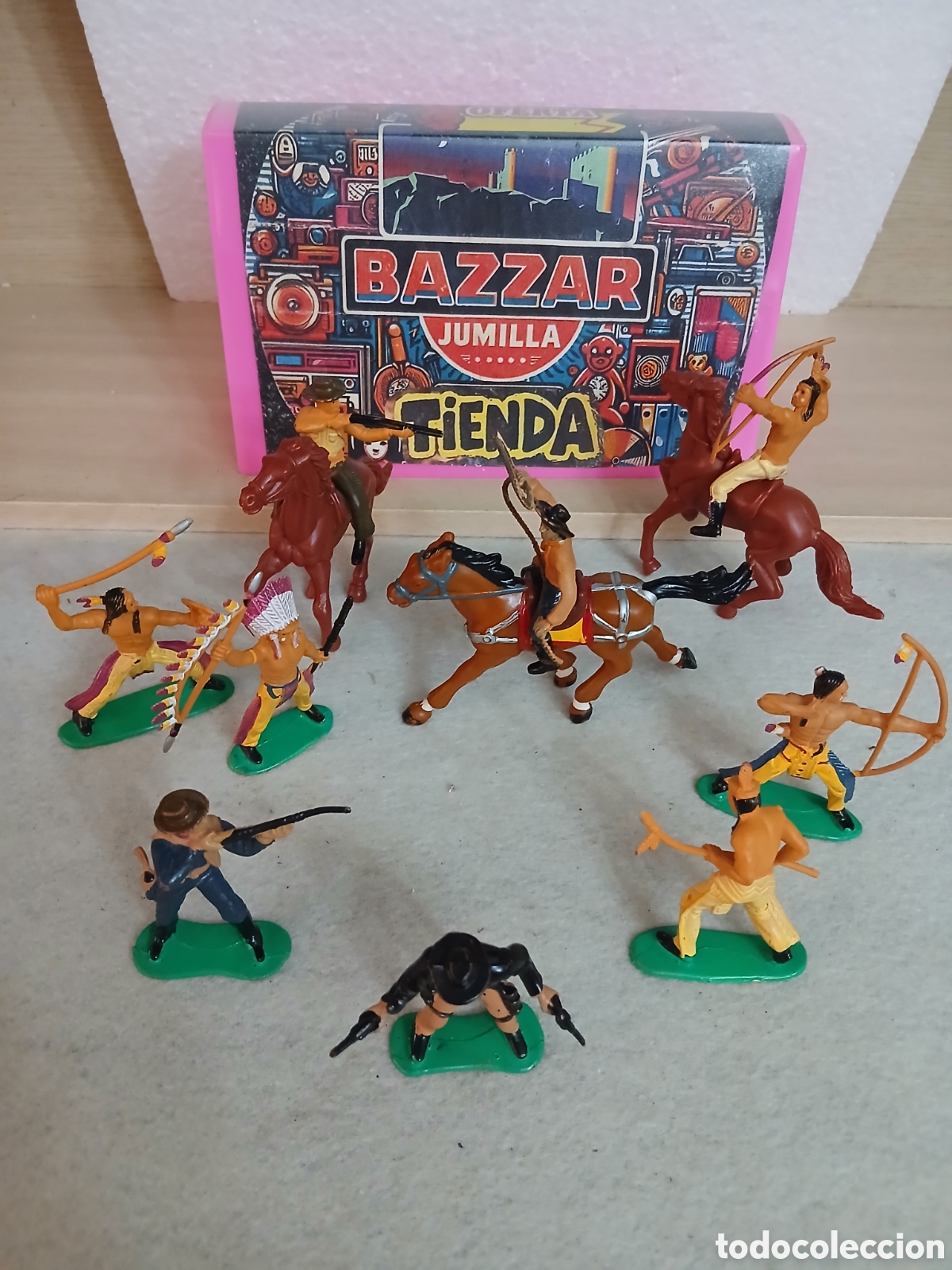 Figuras de goma y PVC: Lote figuras pvc de oeste