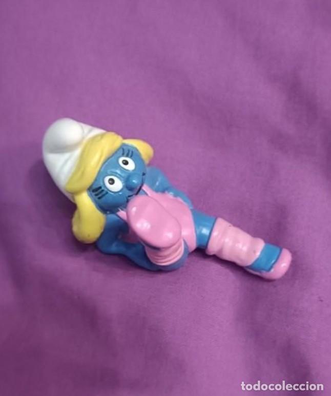 Figure di Gomma e PVC: Pitufina gimnasta schleich