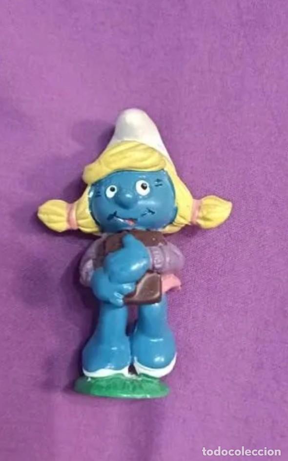 Figure di Gomma e PVC: Pitufina estudiante schleich