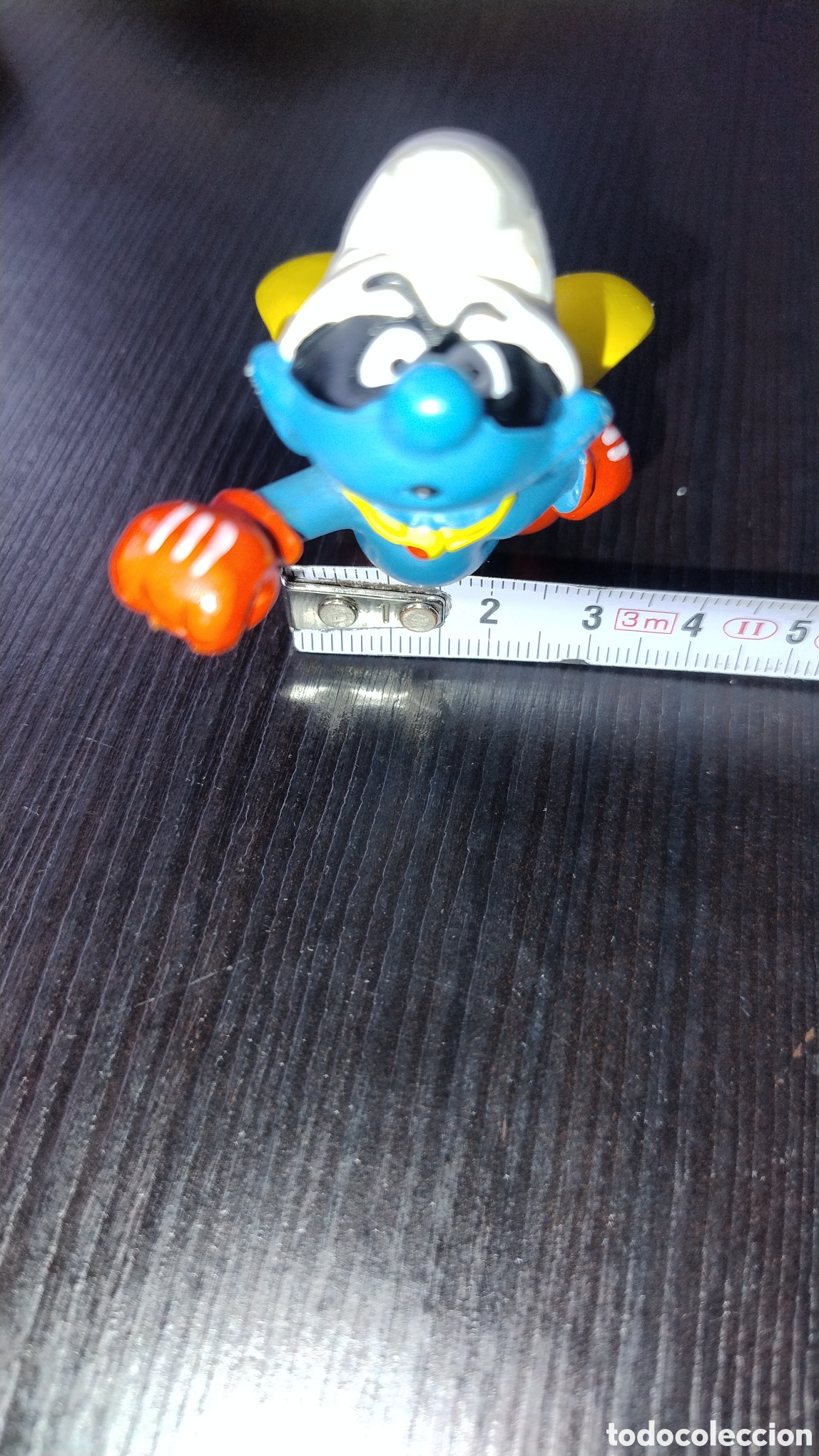 Figuras de goma y PVC: Pitufo superh&eacute;roe figura de schelich - Foto 2