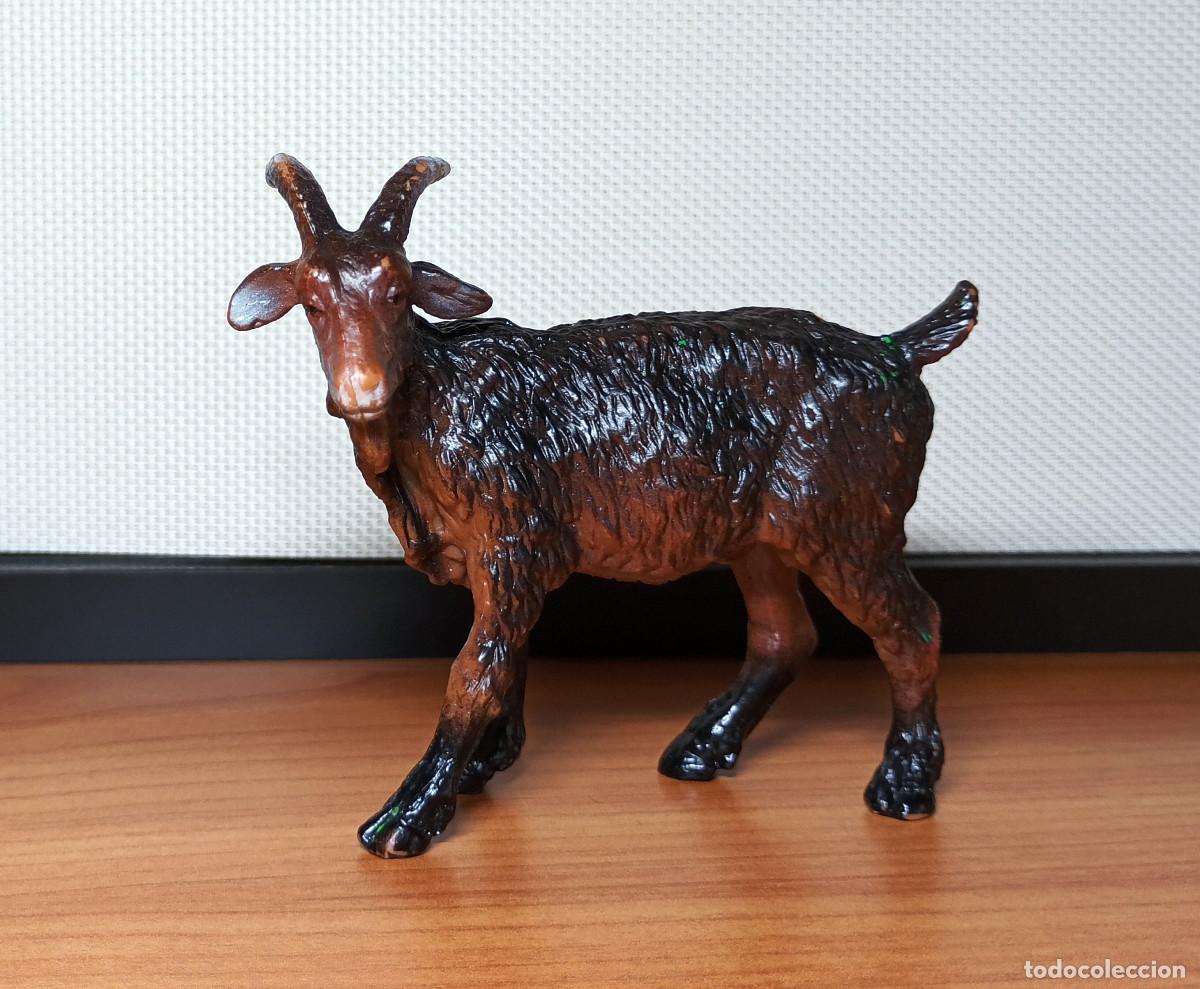 Figuras de goma y PVC: Figura Schleich - Macho de Cabra marr&oacute;n - Ref. 13223 - A&ntilde;o 1995 a 2002 - Descatalogada