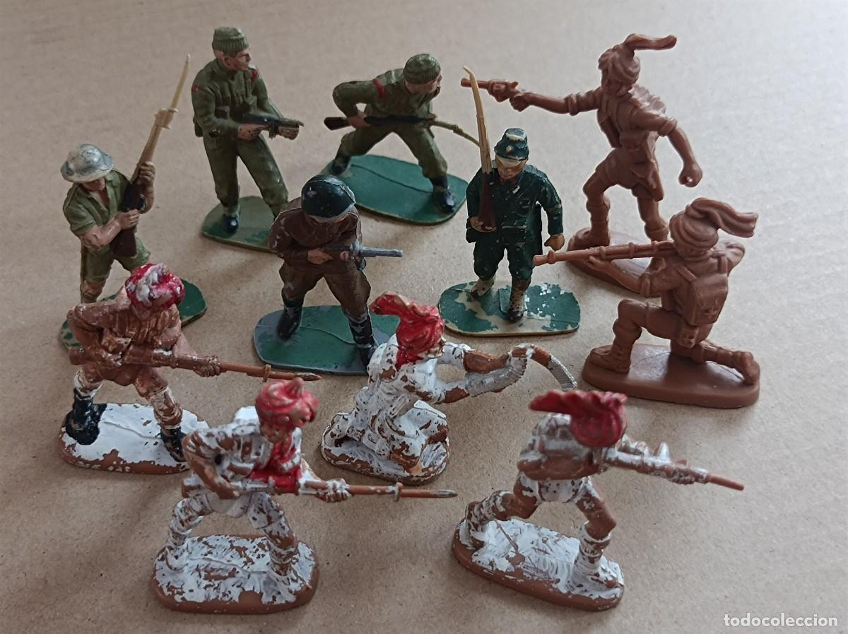 Figuras de goma y PVC: FIGURAS DE PL&Aacute;STICO FABRICANTE ATLANTIC 1:32 Y OTRAS MARCAS