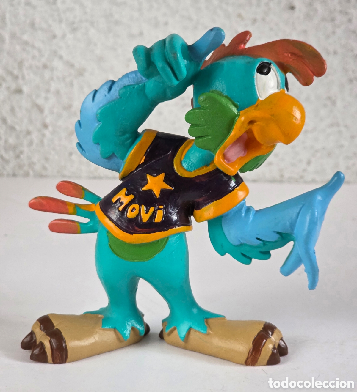 Figuras de goma y PVC: Figura grande goma pvc Loro Movi Mascota publicidad Telef&oacute;nica M&oacute;viles - Decoraci&oacute;n Tel&eacute;fonos