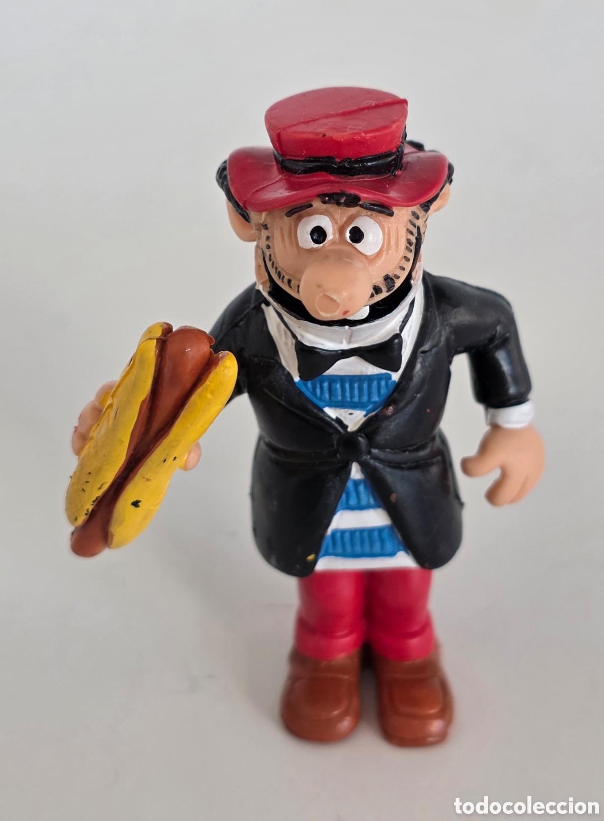 Figure di Gomma e PVC: Figura goma pvc Carpanta con Bocadillo - Comics Spain 1985 - Escobar Bruguera