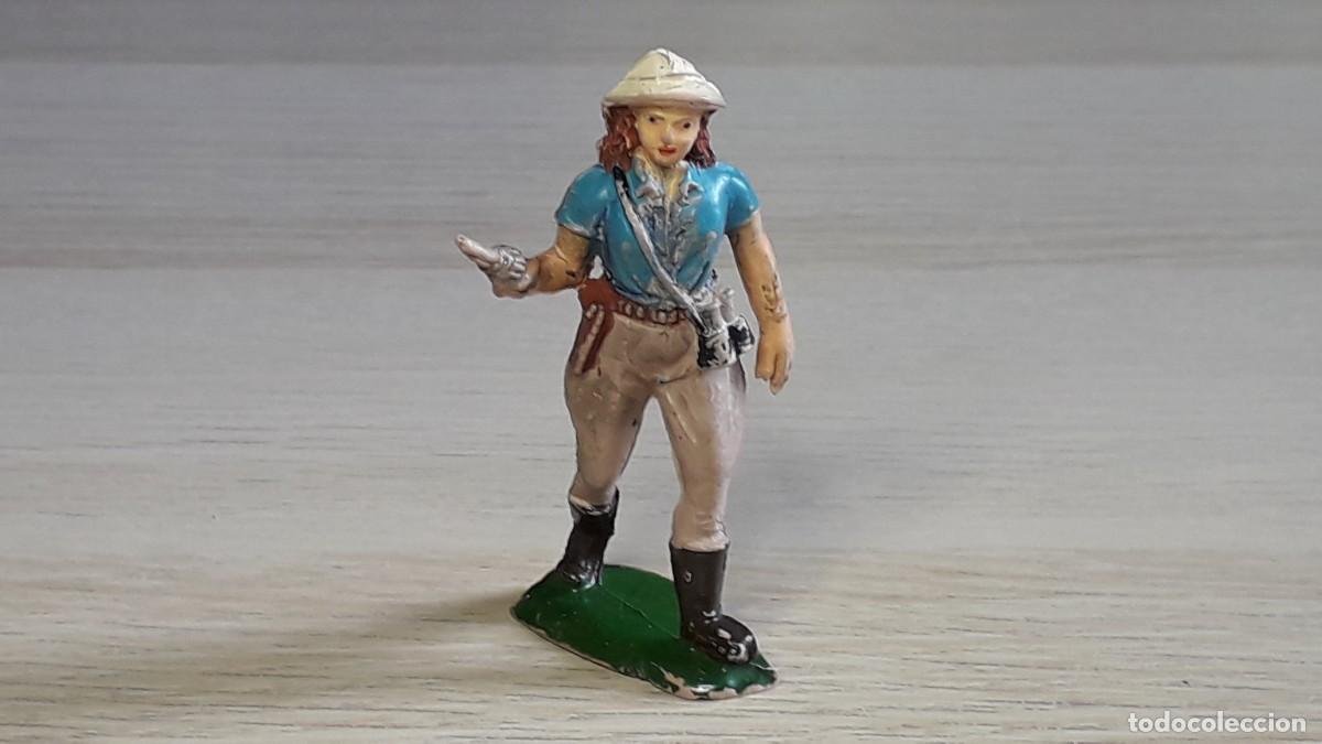 Figuras de goma y PVC: Cazadora Exploradora Safari &Aacute;frica, fabricada en goma, Teixid&oacute; Spain tipo Pech, original a&ntilde;os 50-60.