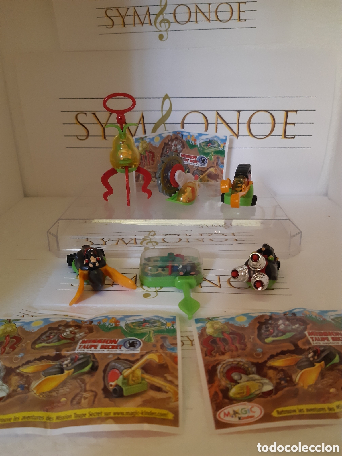 Figuras de goma Kinder: Colecci&oacute;n completa Misi&oacute;n Topo Secret Kinder Sorpresa miniaturas