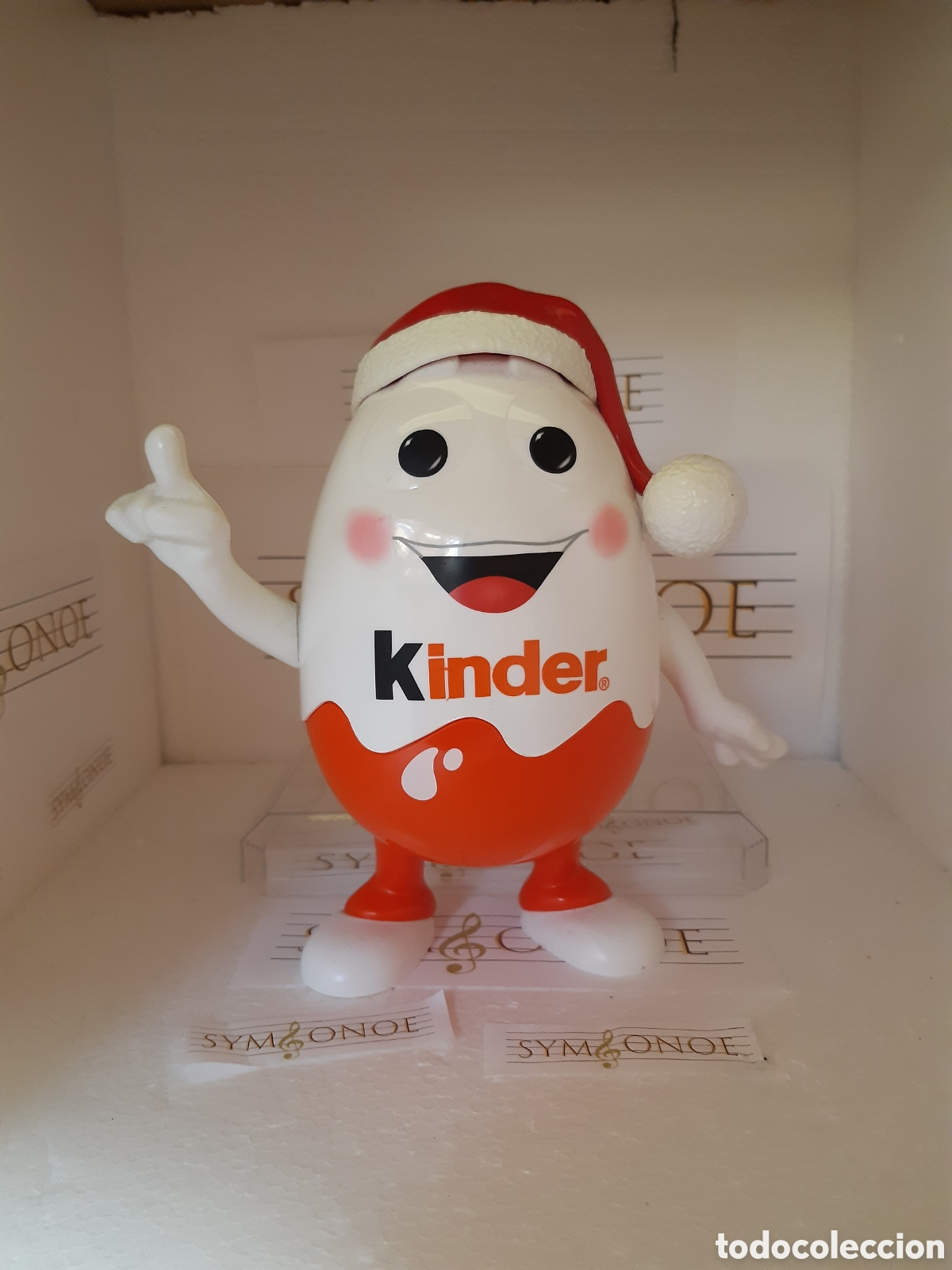 Figuras de goma Kinder: Figura Kinderino hucha Papa Noel kinder Sorpresa