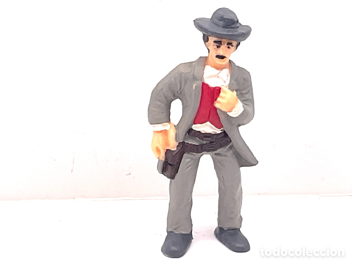 Figuras de goma y PVC: Antigua Figura del Oeste Comansi. Pistolero, Sheriff . III &Eacute;poca de Comansi. A&ntilde;os 80/90