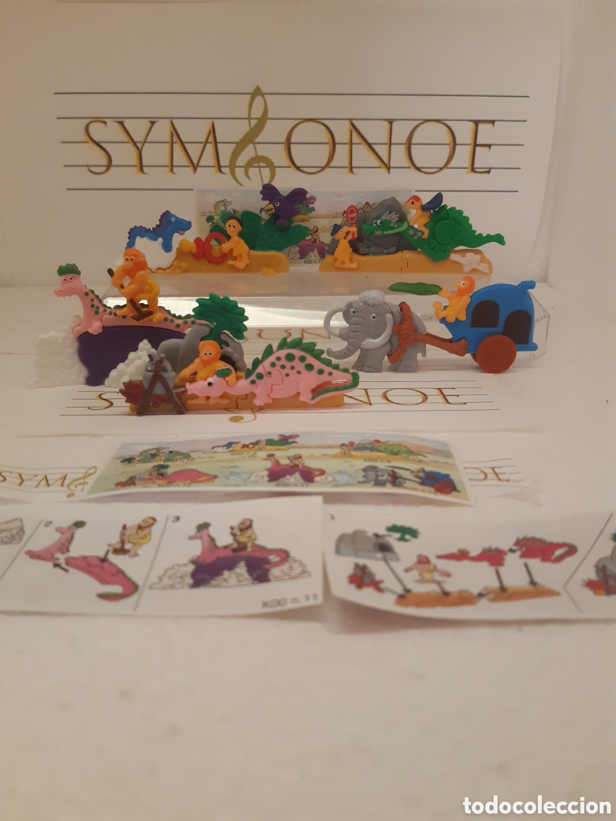 Figuras de goma Kinder: Lote mini puzzle 3D kinder Sorpresa Trogloditas k00 n13 n9 n8 n11 n13