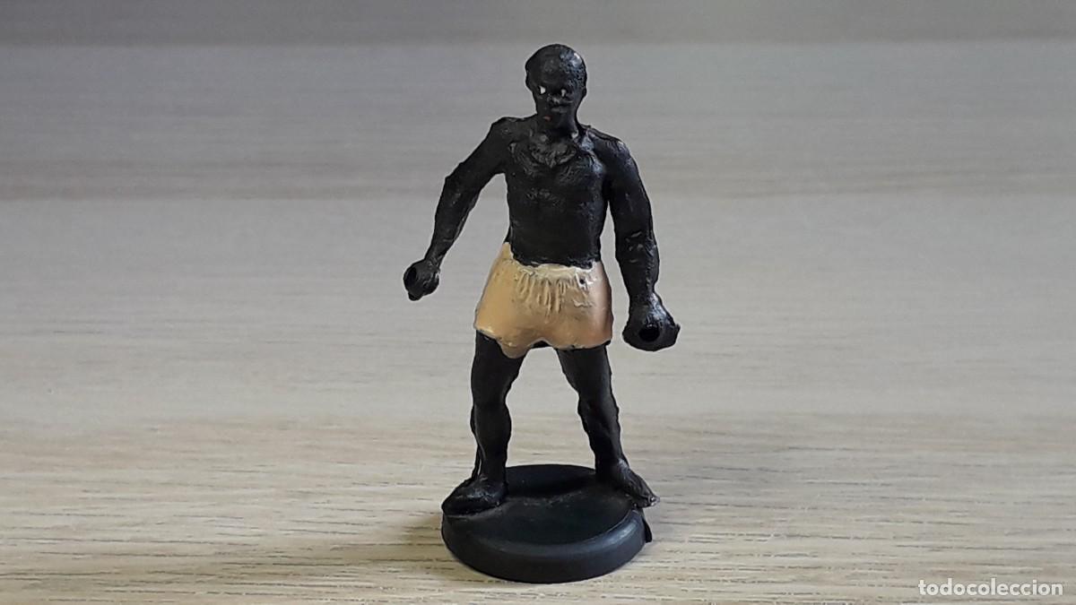 Figuras de goma y PVC: Guerrero negro Safari &Aacute;frica Minas Rey Salomon, fabricado en goma, Gama Spain, original a&ntilde;os 50.
