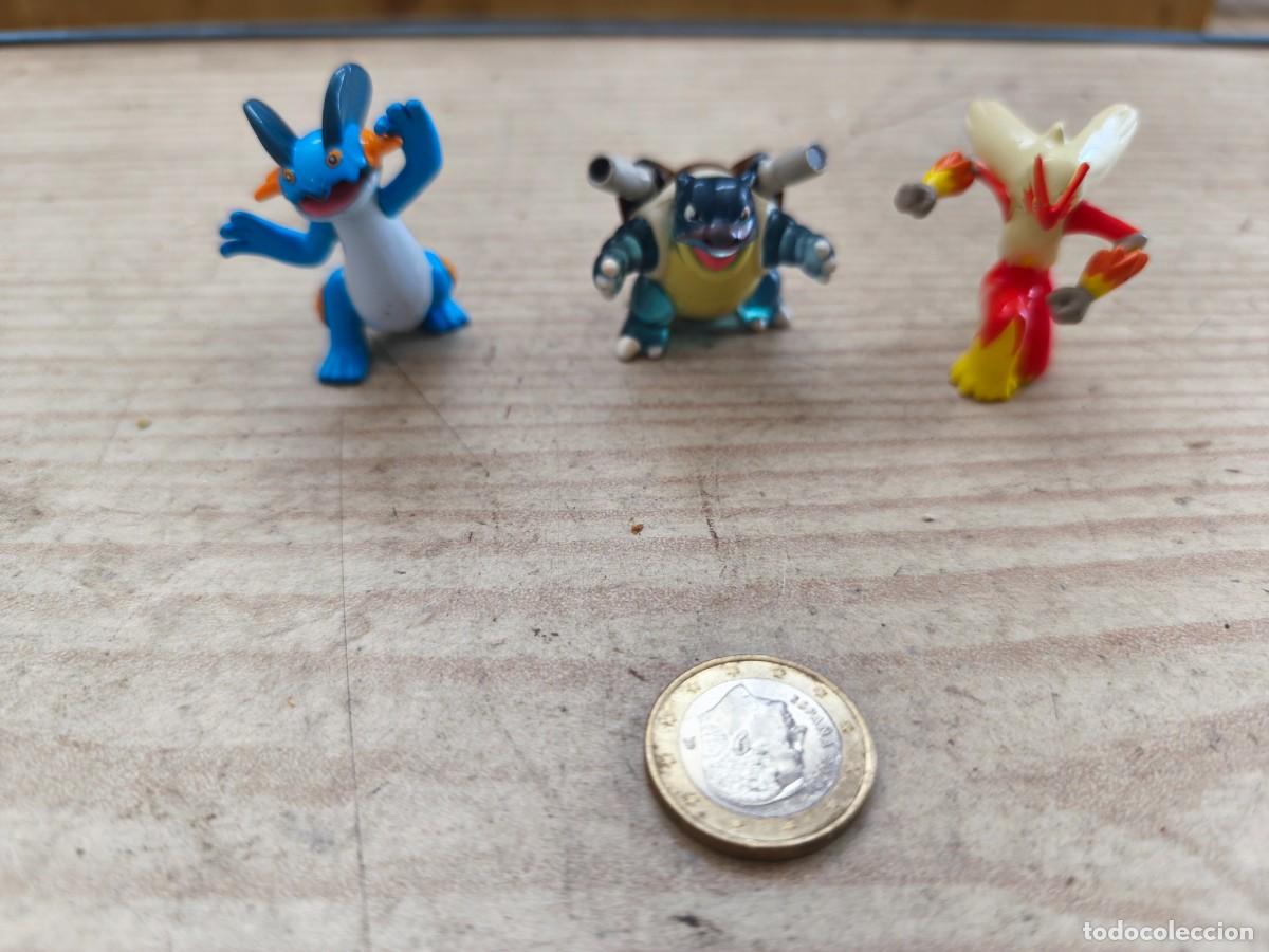 Figuras de goma y PVC: 3 Figuras Pokemon Kids - Swampert - Blastoise - Blaziken - Finger Puppets - Bandai