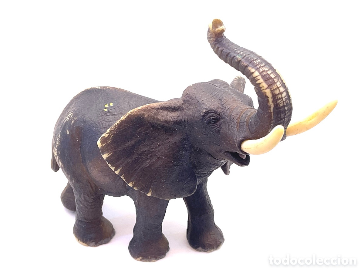 Figuras de goma y PVC: FIGURA EN GOMA DURA DE ELEFANTE MARCA MINILAND. MADE IN SPAIN.