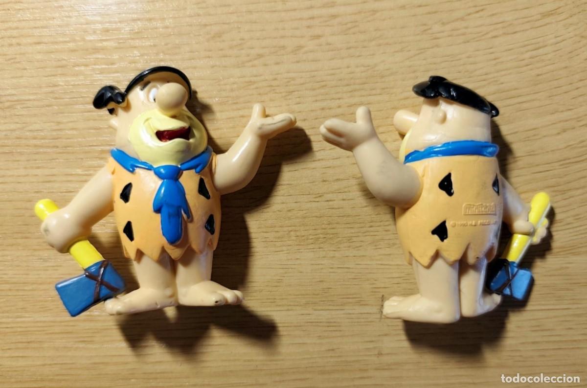 Figuras de goma y PVC: Figura Mu&ntilde;eco Goma Pedro Picapiedra Hanna Barbera- 1990 Miniland Spain