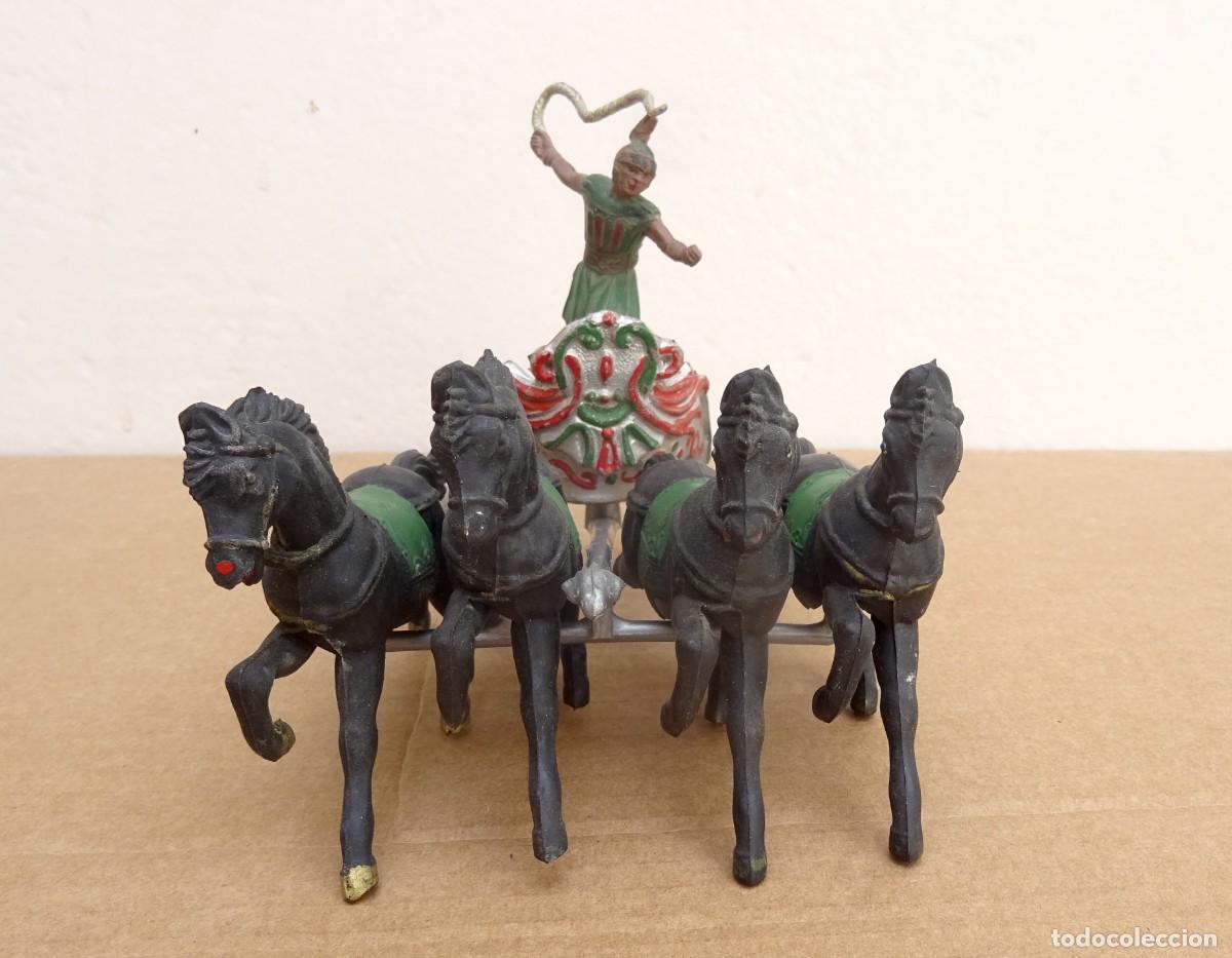 Figuras de goma y PVC: REAMSA CUADRIGA ROMANA REALIZADA EN GOMA MESSALA
