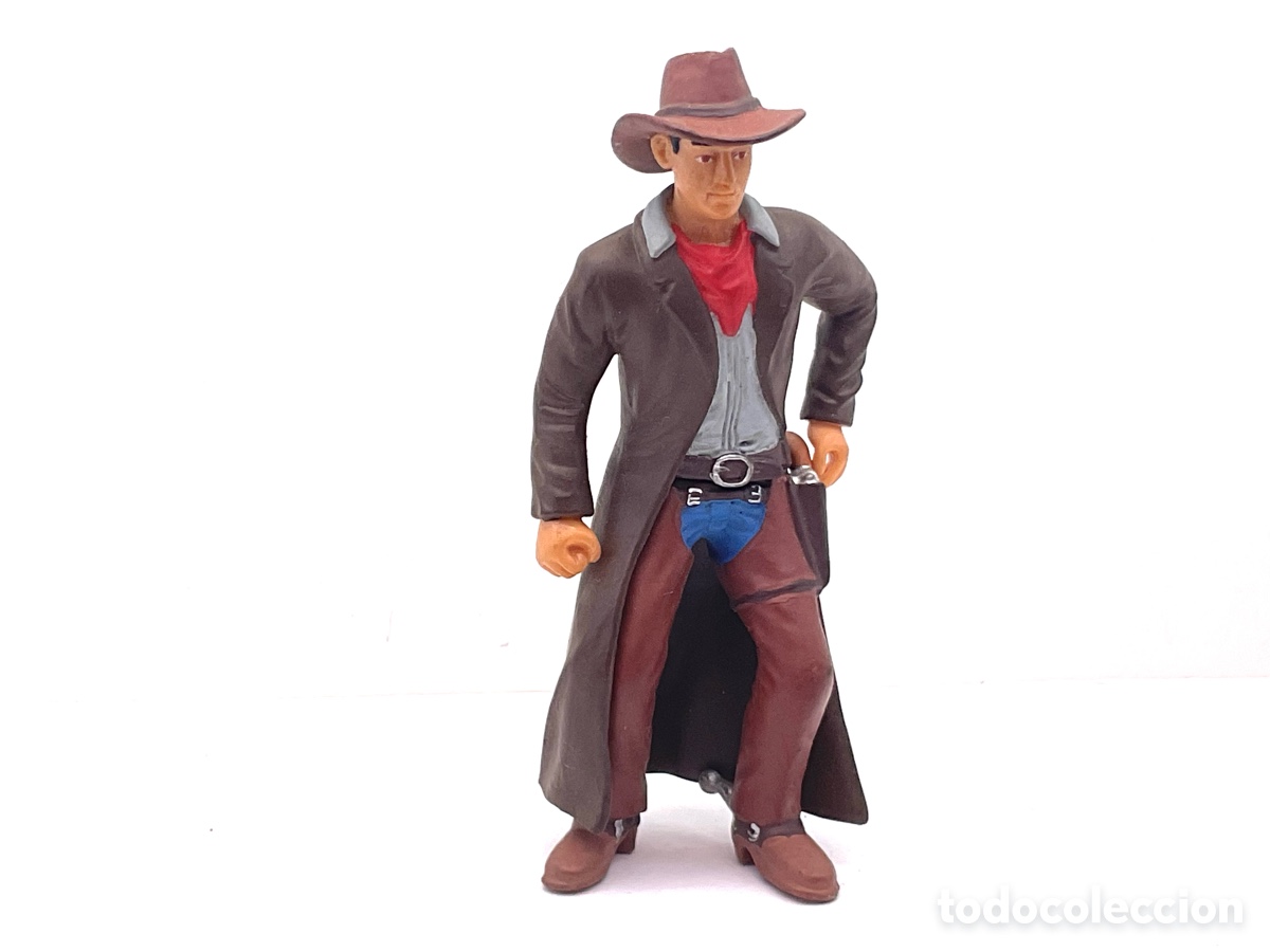 Figuras de goma y PVC: FIGURA EN GOMA/PVC COWBOY, VAQUERO, PISTOLERO. MARCA BULLYLAND.