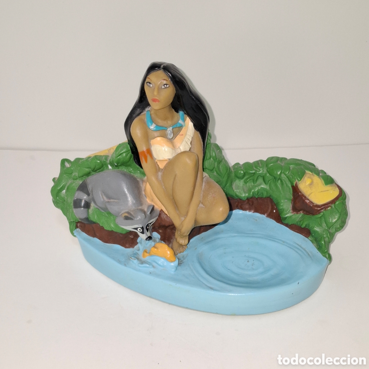 Figuras de goma y PVC: WALT DISNEY FIGURA DE PVC JABONERO DE POCAHONTAS A&Ntilde;OS 90