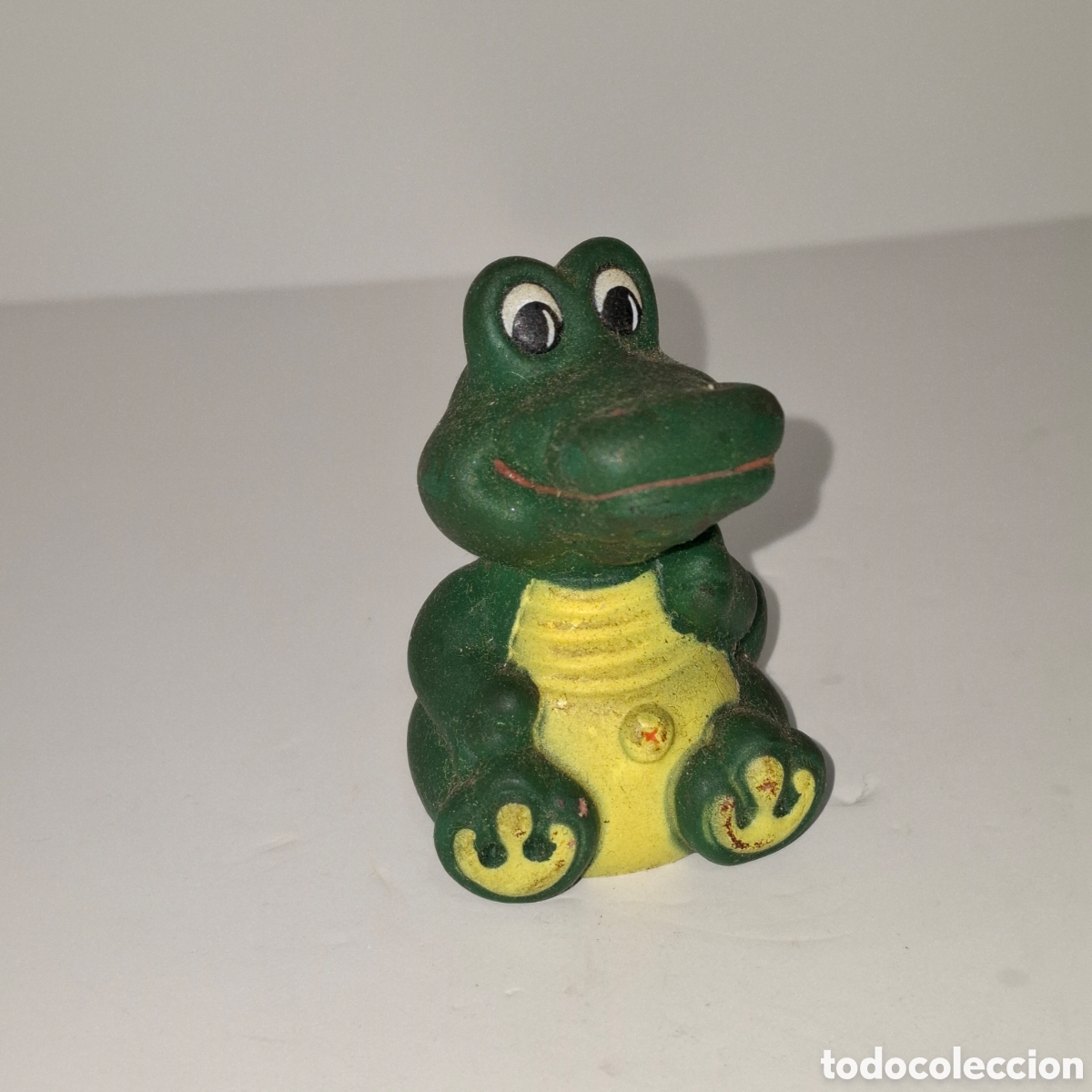 Figuras de goma y PVC: COCODRILO FIGURA DE PVC PROMOCIONAL EL POZO A&Ntilde;OS 90 SACAPUNTAS