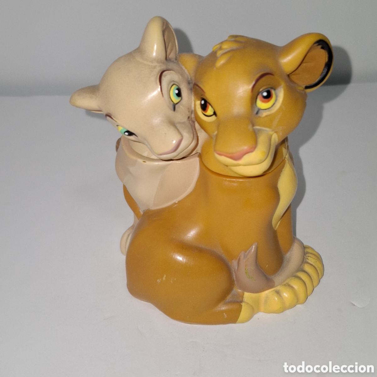 Figuras de goma y PVC: WALT DISNEY SIMBA Y NALA PERSONAJES DE EL REY LEON A&Ntilde;OS 90