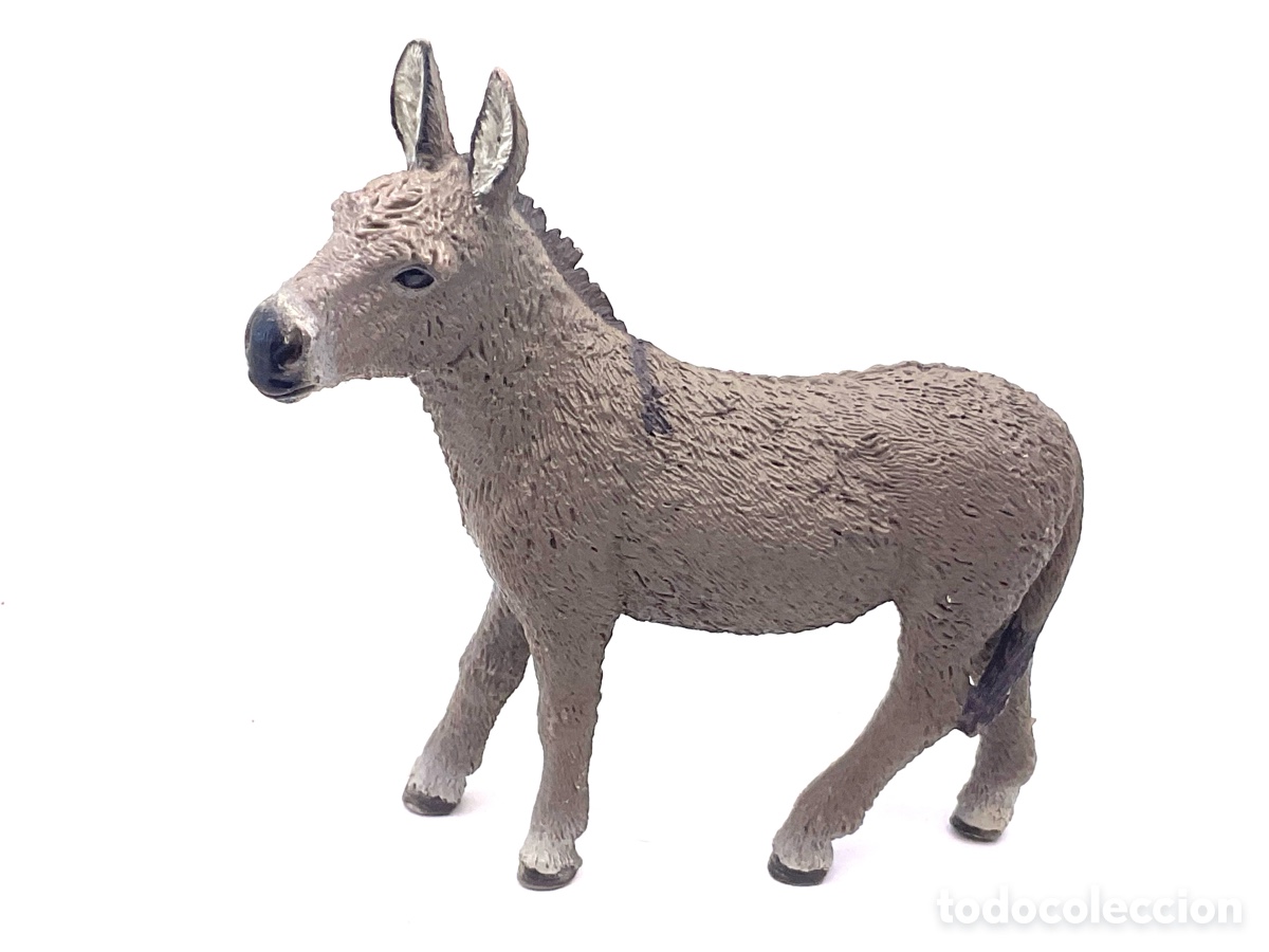 Figuras de goma y PVC: FIGURA EN GOMA/PVC DE BURRO DE LA MARCA SCHLEICH. A&Ntilde;O 2014