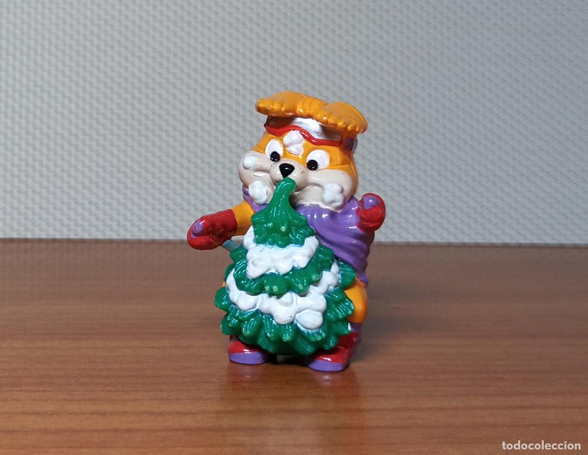Figuras de goma Kinder: Hanny Bunny - Colecci&oacute;n Kinder: Los Conejos de la Nieve / Conejitos Esquiadores - A&ntilde;o 1996