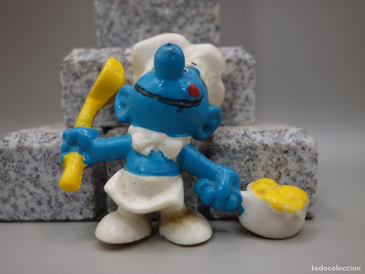 Figure di Gomma e PVC: FIGURA LOS PITUFOS PITUFO COCINERO