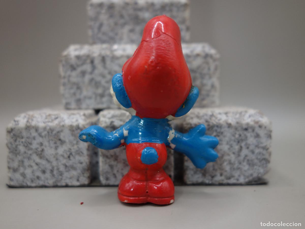 Figuras de goma y PVC: FIGURA LOS PITUFOS PITUFO ABUELO - Foto 2