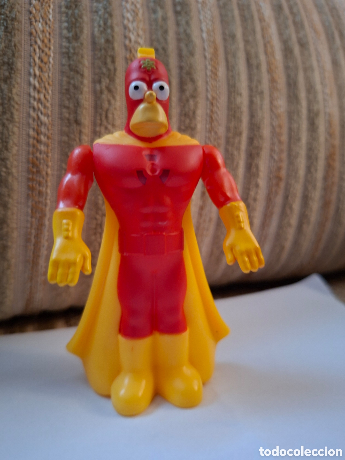 Rubber and PVC Figures: FIGURA de LOS SIMPSON : HOMER disfrazado, con mecanismo