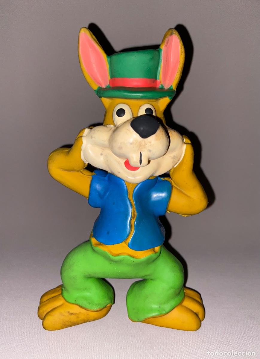 Figuras de goma y PVC: ANTIGUA FIGURA GOMA &ldquo; CONEJO CON SOMBRERO * LATEX 1976