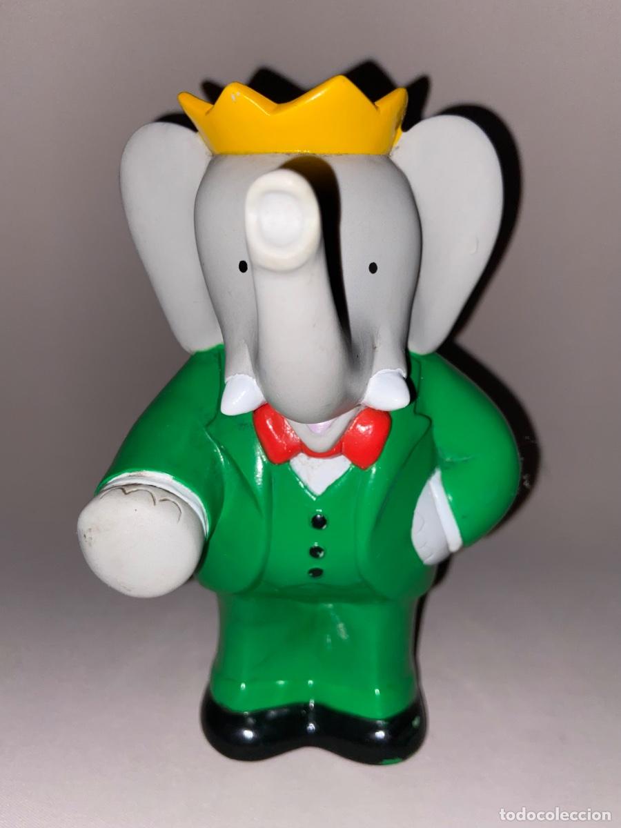 Figuras de goma y PVC: ANTIGUA FIGURA &ldquo; BABAR &ldquo; ELEFANTE DE GOMA BRUNHOFF