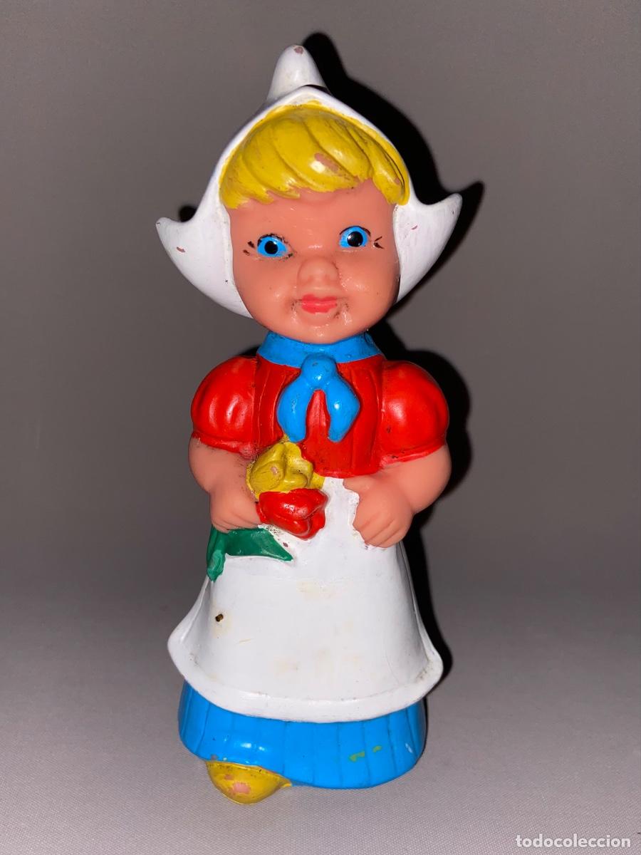 Figuras de goma y PVC: ANTIGUA FIGURA &ldquo; HOLANDESA &ldquo; DE GOMA A&Ntilde;OS 70