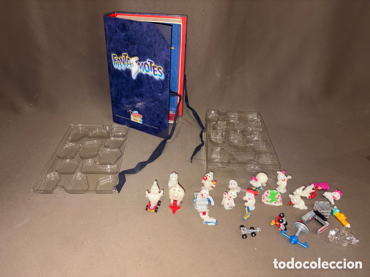 Figuras de goma Kinder: KINDER SORPRESA,COLECCI&Oacute;N FANTASMOTES EN SU CAJA ORIGINAL*VER FOTOS*desconozco si est&aacute; completo