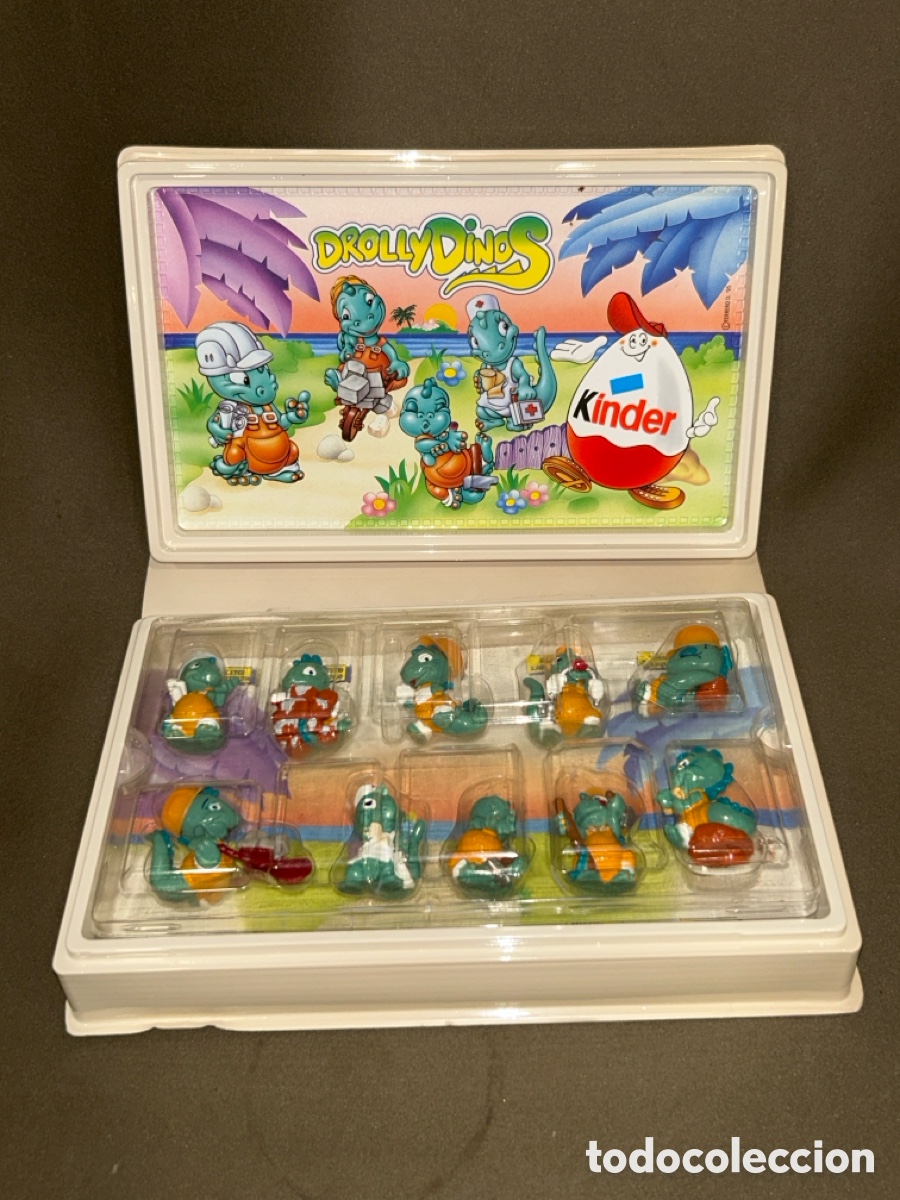 Figuras de goma Kinder: COLECCION COMPLETA FIGURAS KINDER - DROLLY DINOS, A&Ntilde;O 1993 EN SU CAJA ORIGINAL
