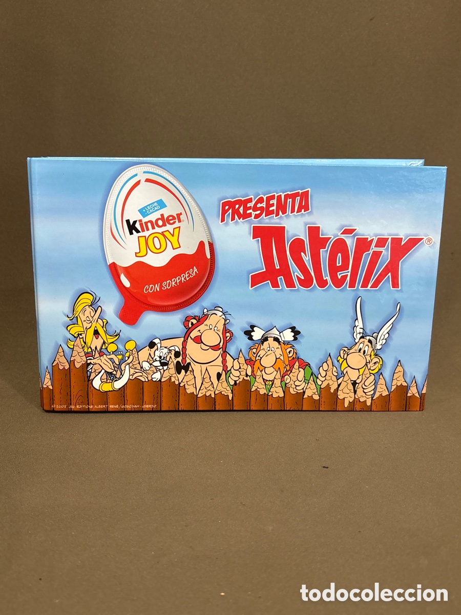 Figuras de goma Kinder: KINDER JOY,COLECCI&Oacute;N ASTERIX EN SU CAJA ORIGINAL*VER FOTOS*desconozco si est&aacute; completo