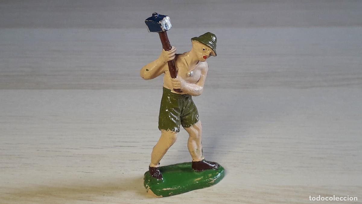 Rubber and PVC Figures: Prisionero Ingl&eacute;s, Puente sobre el R&iacute;o Kwai, goma, Jecsan Spain, original a&ntilde;os 50-60.