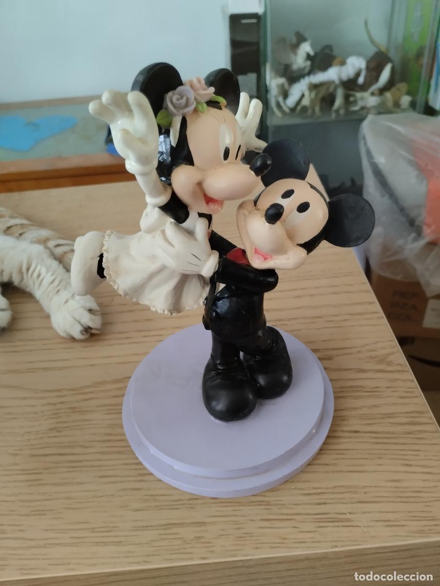 Figuras de goma y PVC: figura de mickey y minnie mouse para pastel de bodas