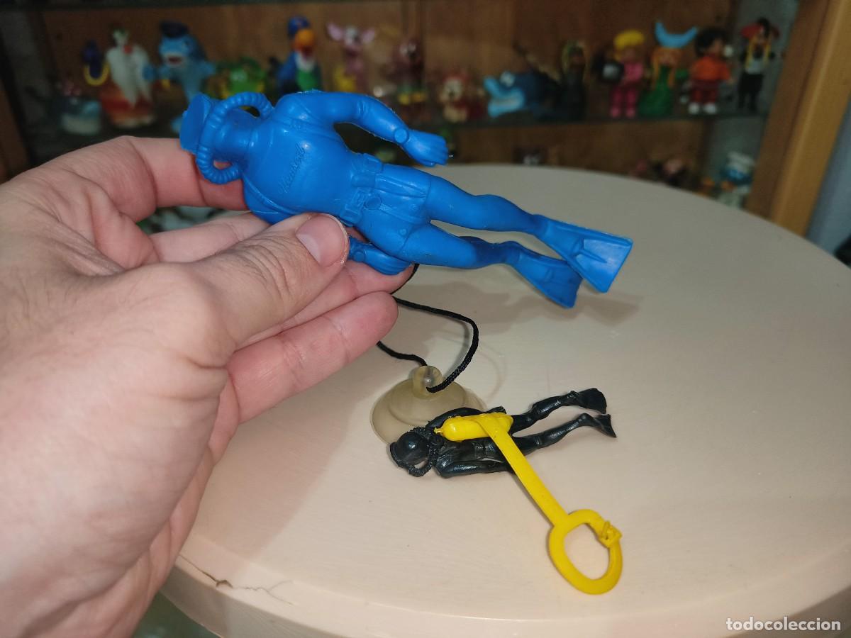 Figuras de goma y PVC: OCASION COLECCIONISTAS ANTIGUA FIGURA SUBMARINISTA BUZO HOMBRE RANA A&Ntilde;OS 70 ORIGINAL NEMROD + REGALO