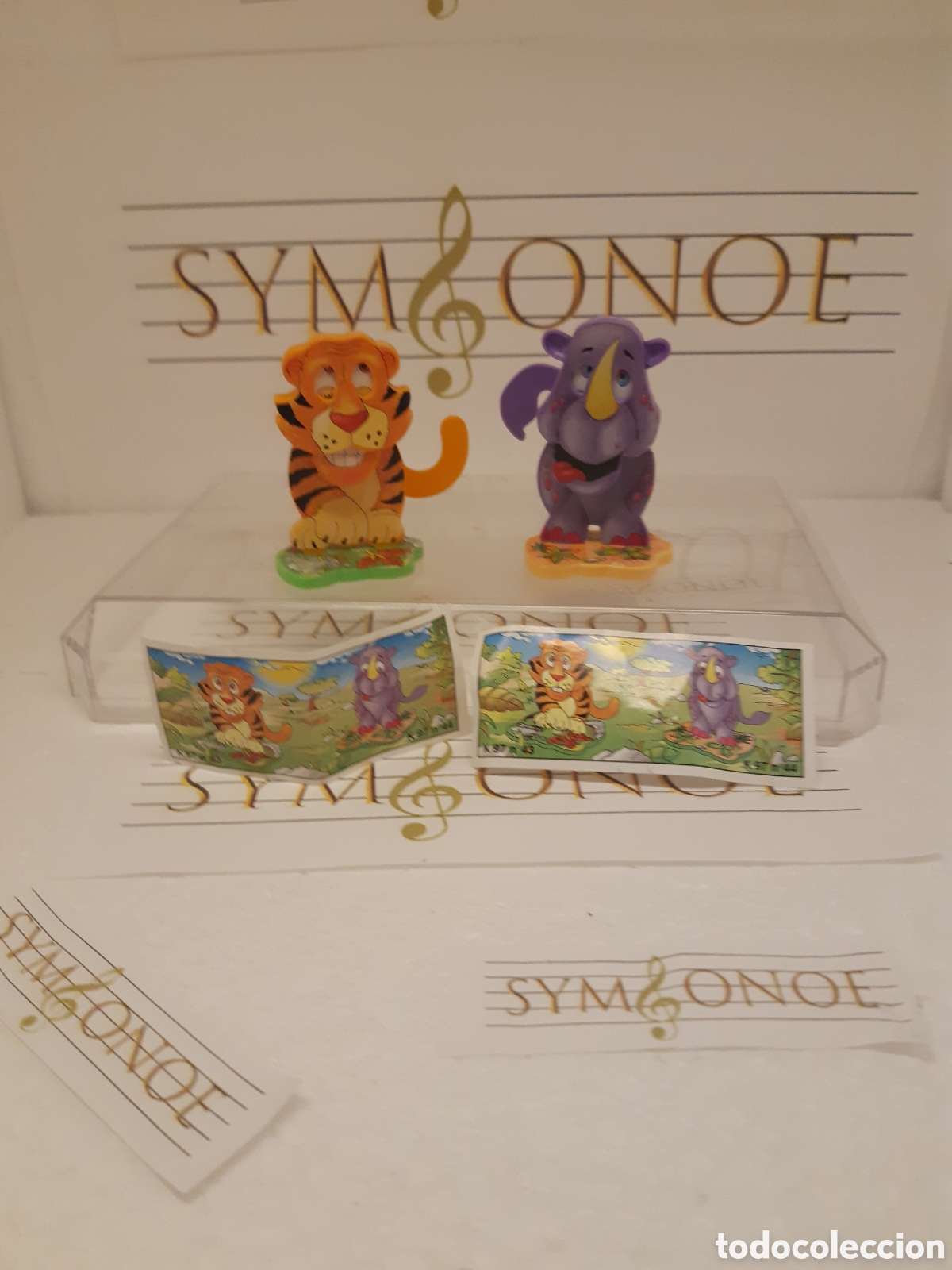 Figuras de goma Kinder: Serie completa kinder Sorpresa k97 n43 n44 tigre rinoceronte