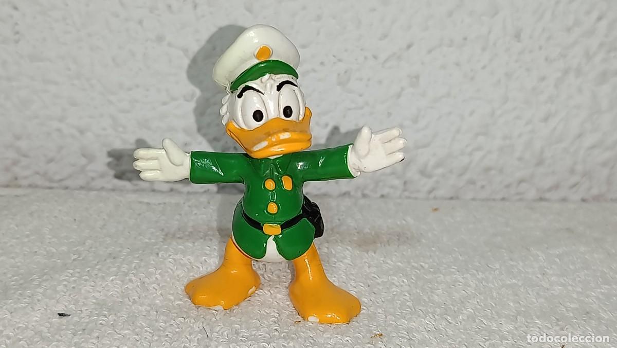 Figuras de goma y PVC: BULLY BULLYLAND : ANTIGUA FIGURA DE GOMA DEL PATO DONALD POLICIA ALEMANIA A&Ntilde;OS 80