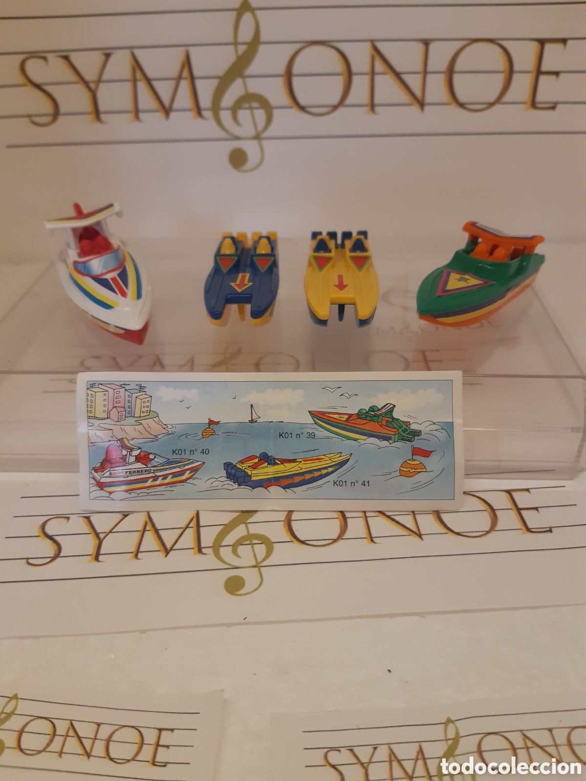 Figuras de goma Kinder: Serie completa kinder Sorpresa lancha barco yate k01 k40 k39 k41