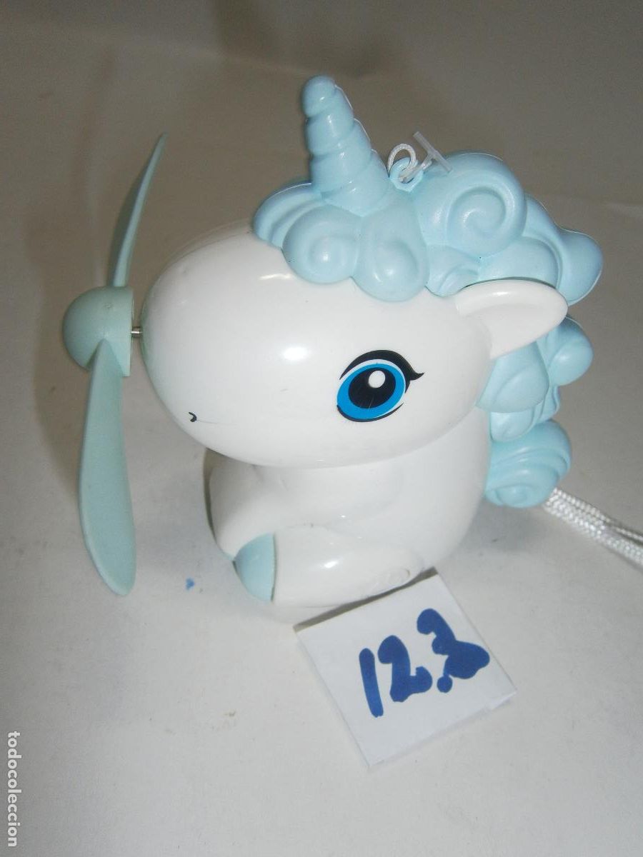 Figurines en Caoutchouc et PVC: VENTILADOR DE MANO CON DISE&Ntilde;O DE UNICORNIO