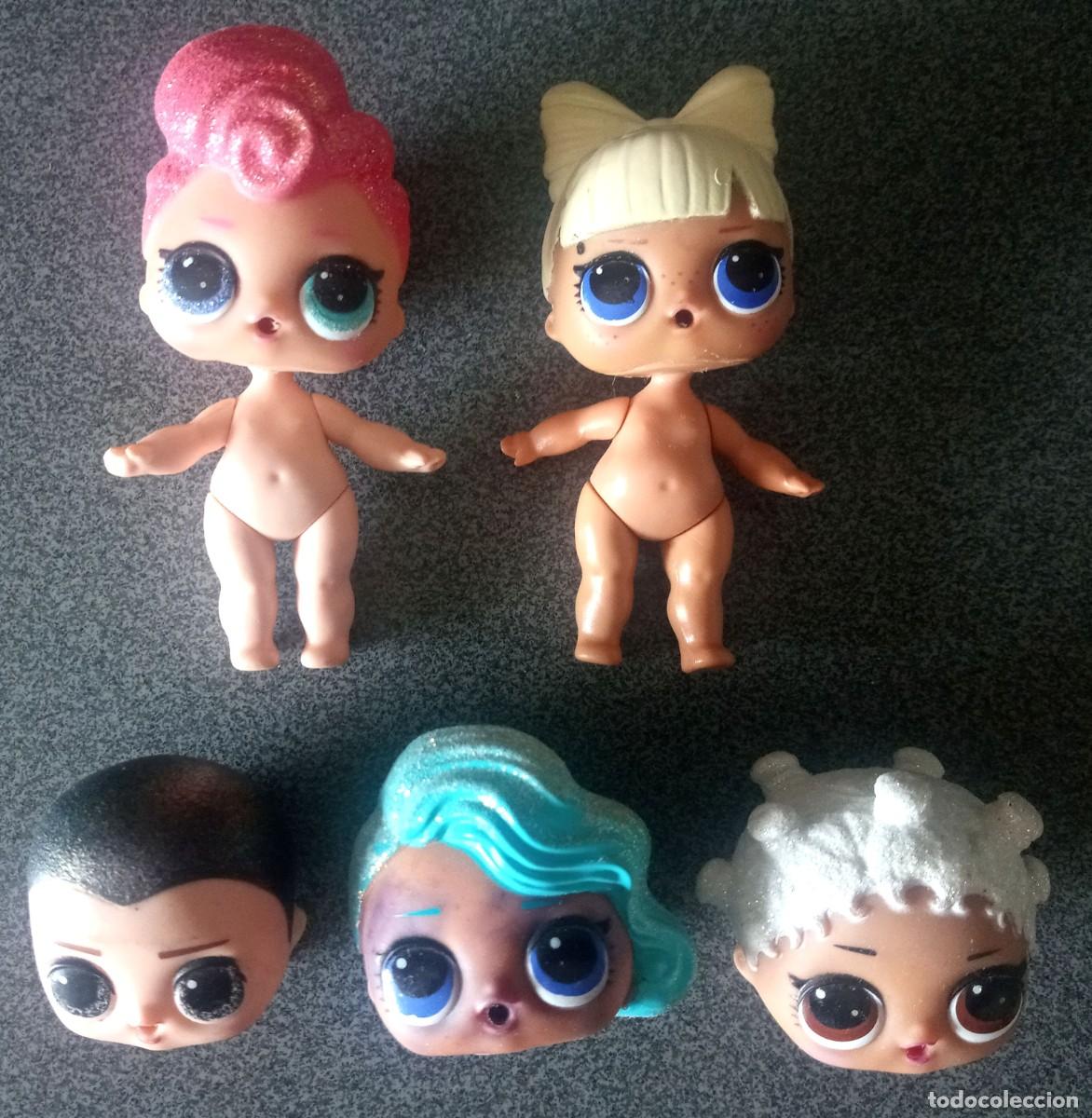 Figuras de goma y PVC: Lote mu&ntilde;ecas Lol Surprise