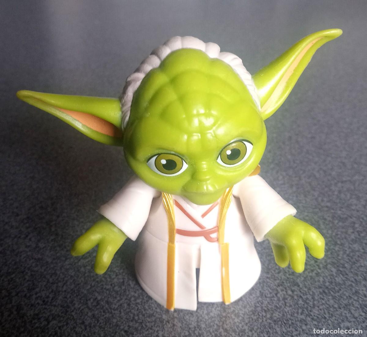 Figuras de goma y PVC: Mu&ntilde;eco Yoda Star Wars Young Jedi Adventures Hasbro