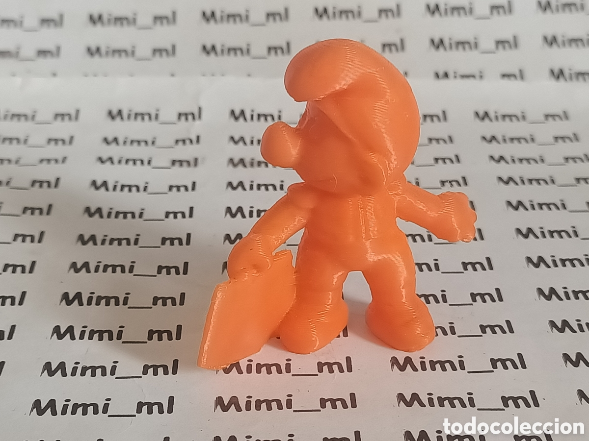 Figuras de goma y PVC: Figura pitufo torero en impresora 3d (lista para pintar)