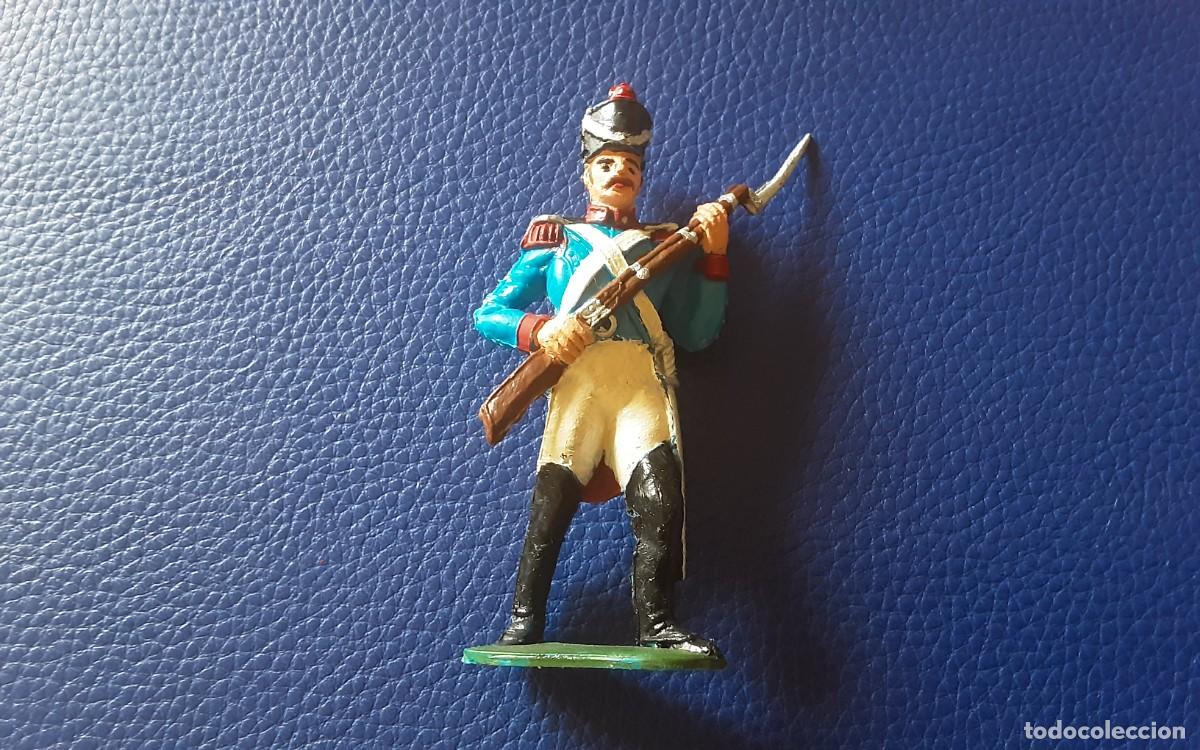 Figuras de goma y PVC: Figura soldado espa&ntilde;ol napoleonico