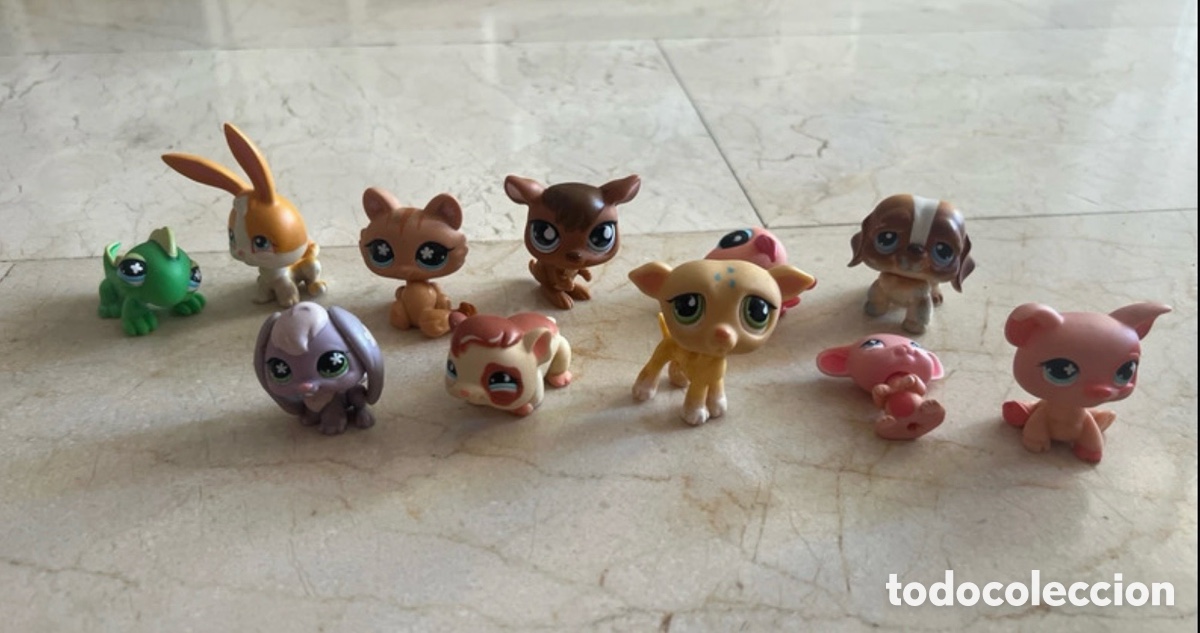 Figurines en Caoutchouc et PVC: Lote figuras Littlest Pet Shop originales &ndash; animales variados Hasbro