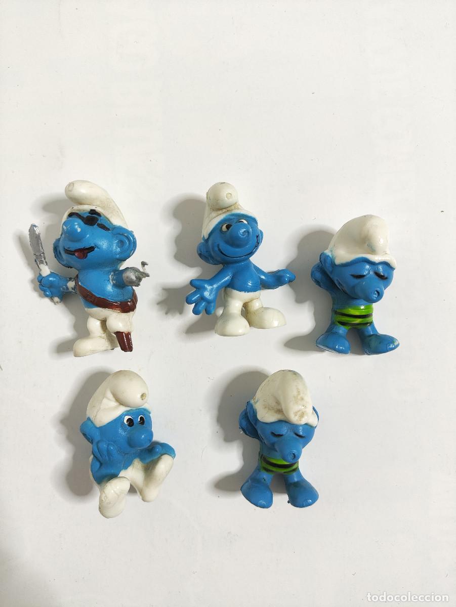 Figuras de goma y PVC: Lote figuras Los Pitufos &ndash; PVC vintage a&ntilde;os 80/90