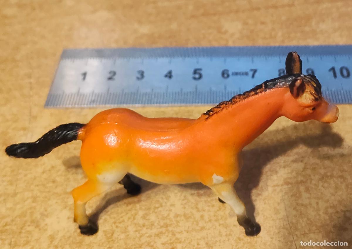 Figuras de goma y PVC: R&eacute;plica de caballo/pl&aacute;stico de 3 pulgadas de largo con cola - F1851 B139 - Collectible Wildlife Gift