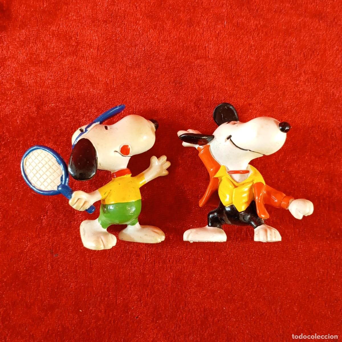 Figuras de goma y PVC: LOTE DE 2 FIGURAS DE PVC - SNOOPY - PEANUTS - 6 X 6,5 CM / 2049